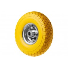 Колесо для строительной тачки, полиуретан (PU), 15×6.00‑6, d 20 мм/95 мм 