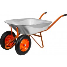 Тачка строительная двухколесная 110 л 