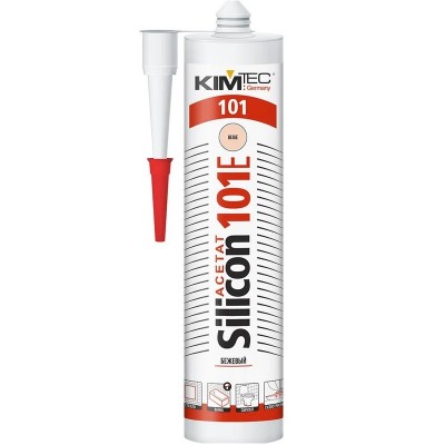 ГЕРМЕТИК СИЛИКОНОВЫЙ KIM TEC 101Е (280 МЛ.) БЕЖЕВЫЙ