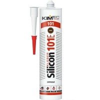 Герметик силиконовый  Kim Tec 101 Коричневый ( 280 мл ) 