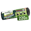 Мешки Fixall 220 л, ПВД 60 мкм, рулон 10 шт.