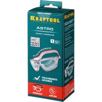 KRAFTOOL ASTRO, открытого типа, солнцезащитная линза с антибликовым покрытием, защитные очки с непрямой вентиляцией