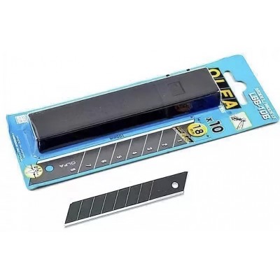 ЛЕЗВИЕ OLFA/ ОЛЬФА BLACK MAX СЕГМЕНТИРОВАННОЕ, 18Х0,5ММ, 10ШТ OL-LBB-10B