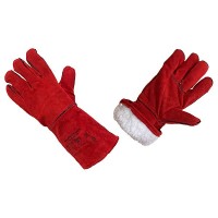 Краги спилковые  утепленные зимние Трек WINTER