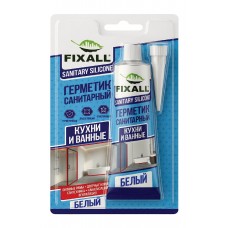 Герметик силиконовый FIXALL санитарный белый ( Блистер ) 85мл